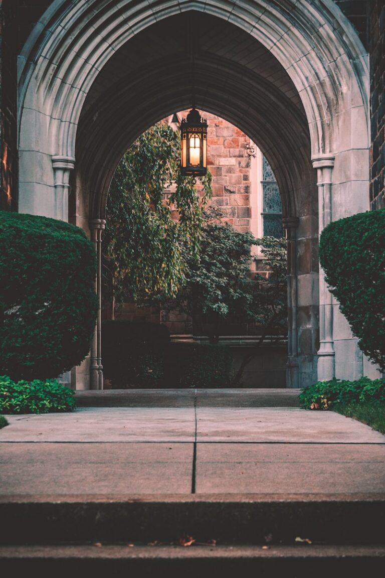 facade of arch entrance