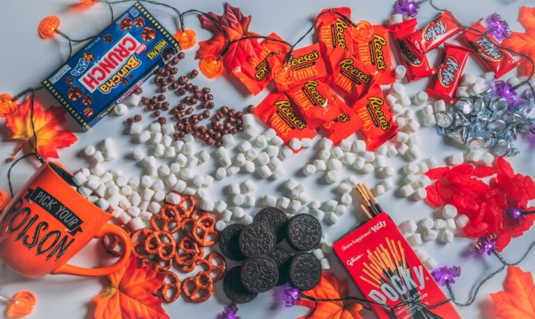 a group of candy